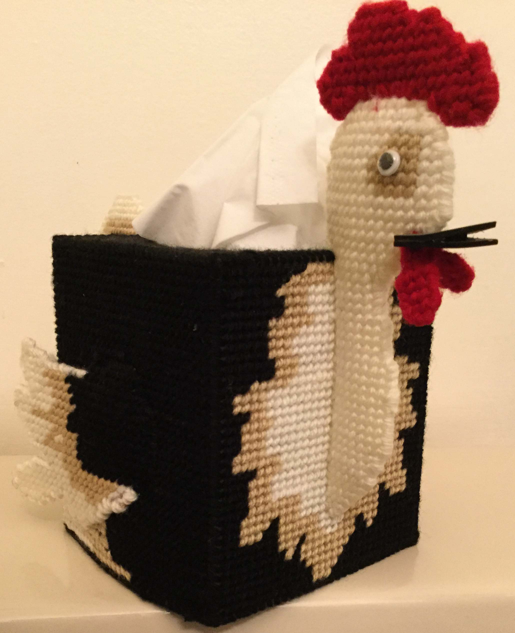 Rooster Tissue Box Cover