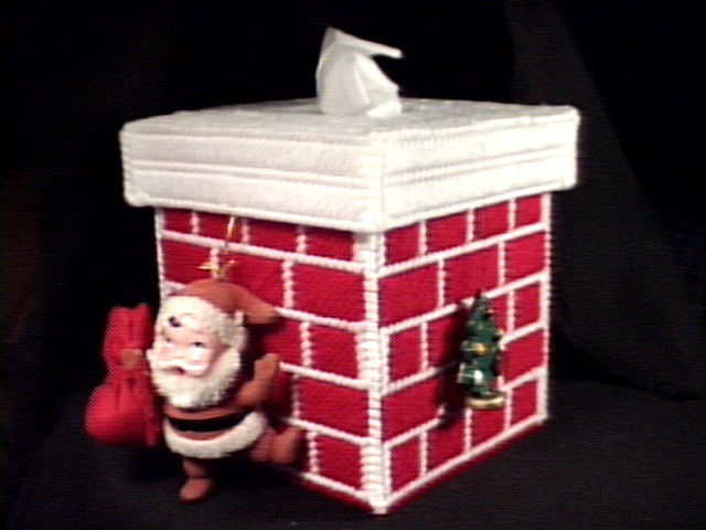 Santa's Chimney Tissue Box Cover