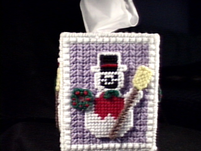 Snowman Tissue Box Cover
